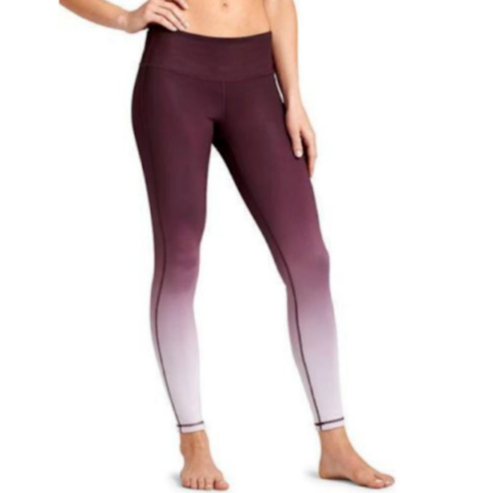 Athleta Currant Fade Reversible Chaturanga Tight
